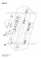 FRONT FORK (AN400AK9/AL0/ZAL0) for Suzuki BURGMAN 400 2010