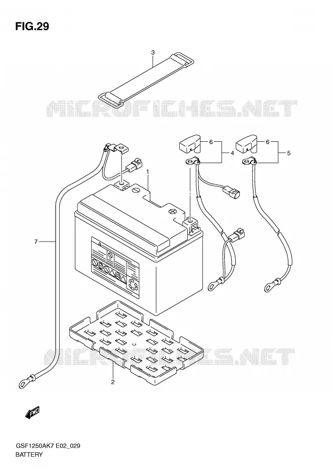BATTERY Suzuki MOTO 1250 BANDIT-S 2009  GSF1250SAZK9(E2)