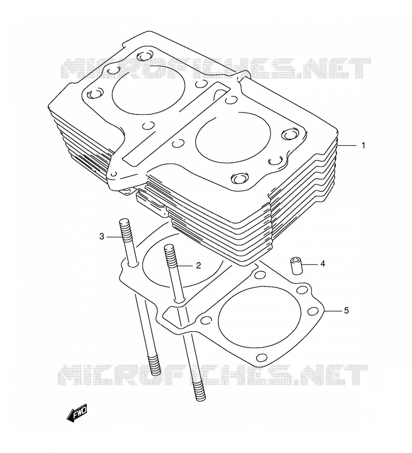 CYLINDER Suzuki MOTO 500 GS-E 2000  GS500EY(E2)