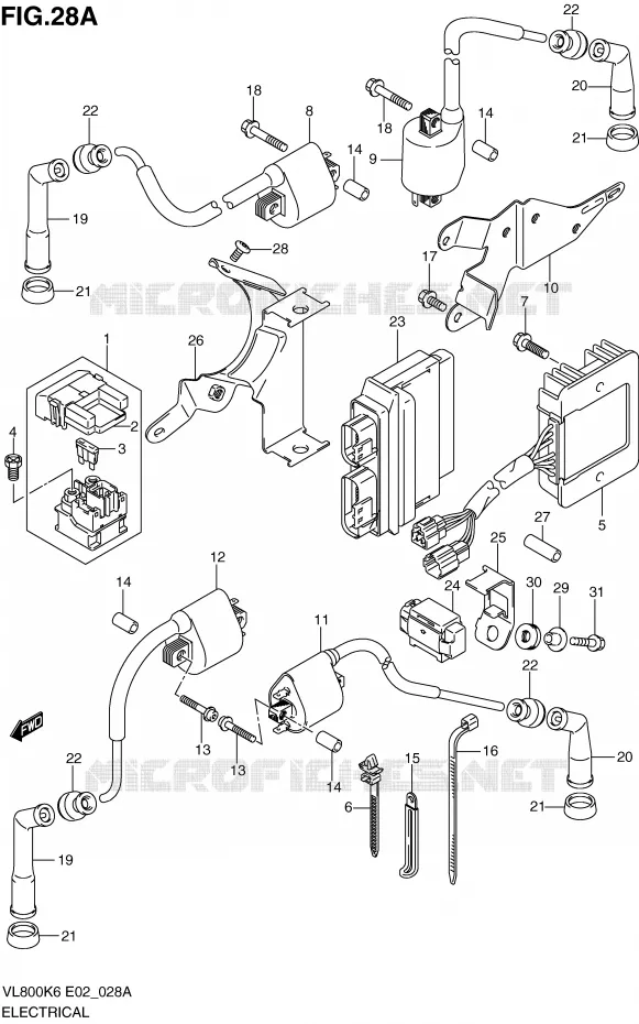 ELECTRICAL (MODEL K9/L0) Suzuki MOTO 800 VOLUSIA 2006  VL800CUEK6(E2)