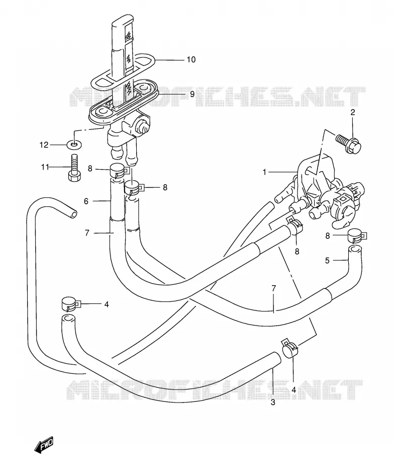 FUEL COCK Suzuki MOTO 500 GS-E 2000  GS500EUY(E2)