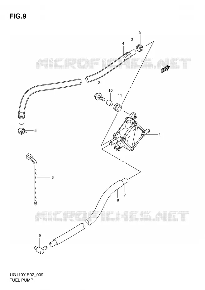 FUEL PUMP Suzuki SCOOTER 110 UG 2000  UG110Y(E2)