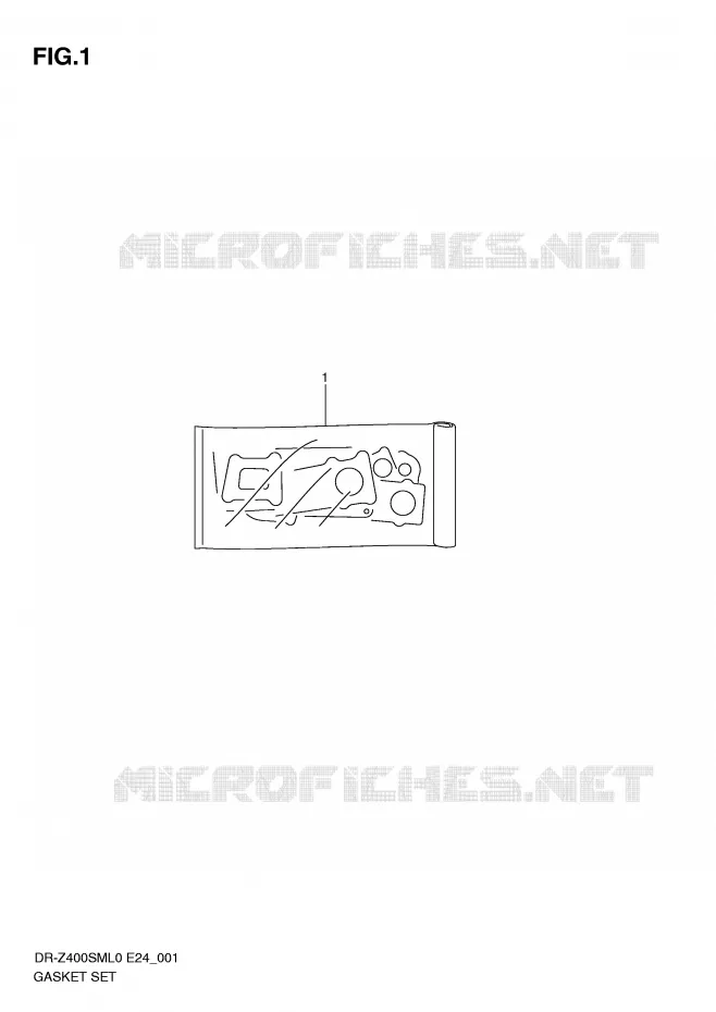 GASKET SET Suzuki MOTO 400 DR-Z 2010  DR-Z400SML0(E24)