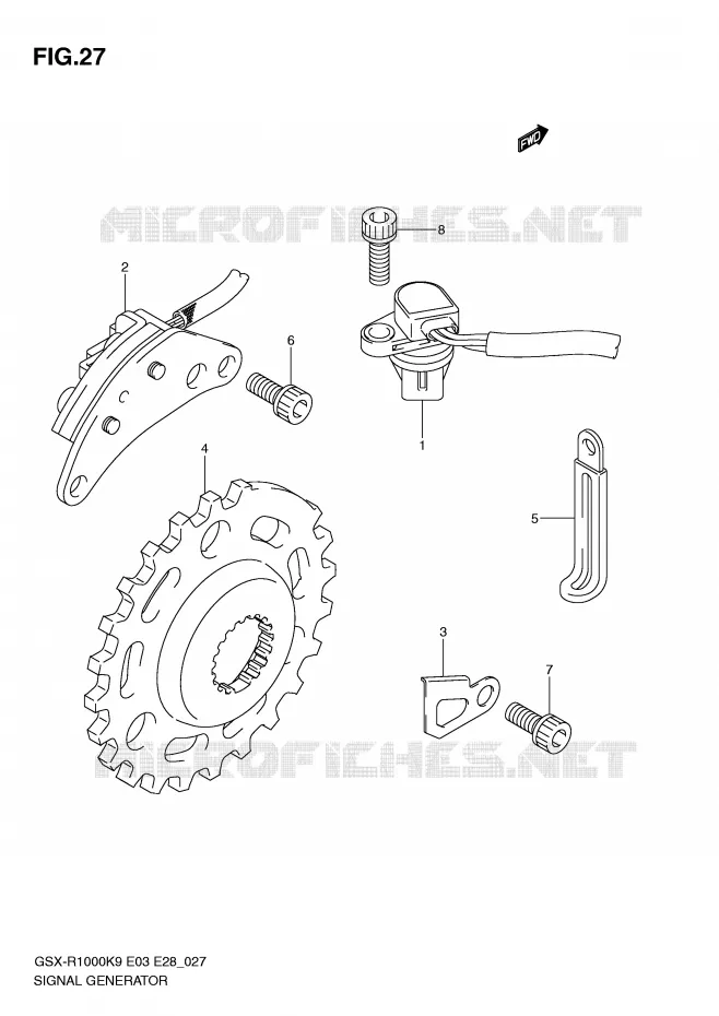 GENERATOR SENSOR Suzuki MOTO 1000 GSX-R 2010  GSX-R1000L0(E3/E28)