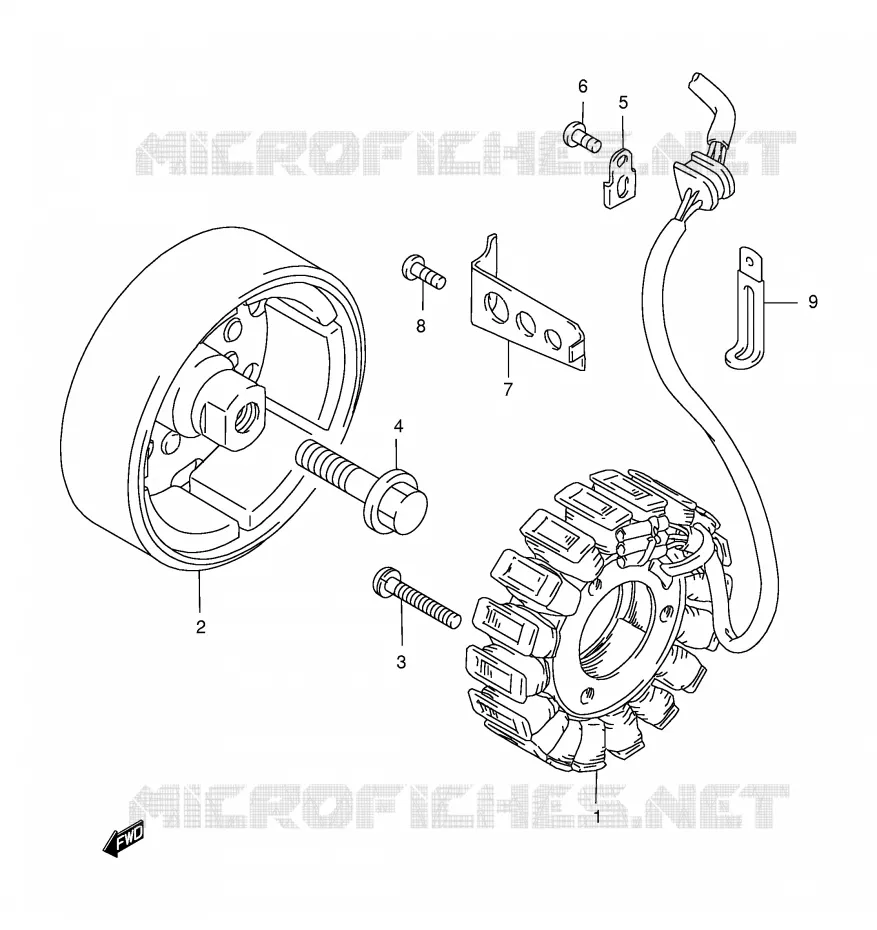 GENERATOR Suzuki MOTO 500 GS-E 1999  GS500EX(E2)