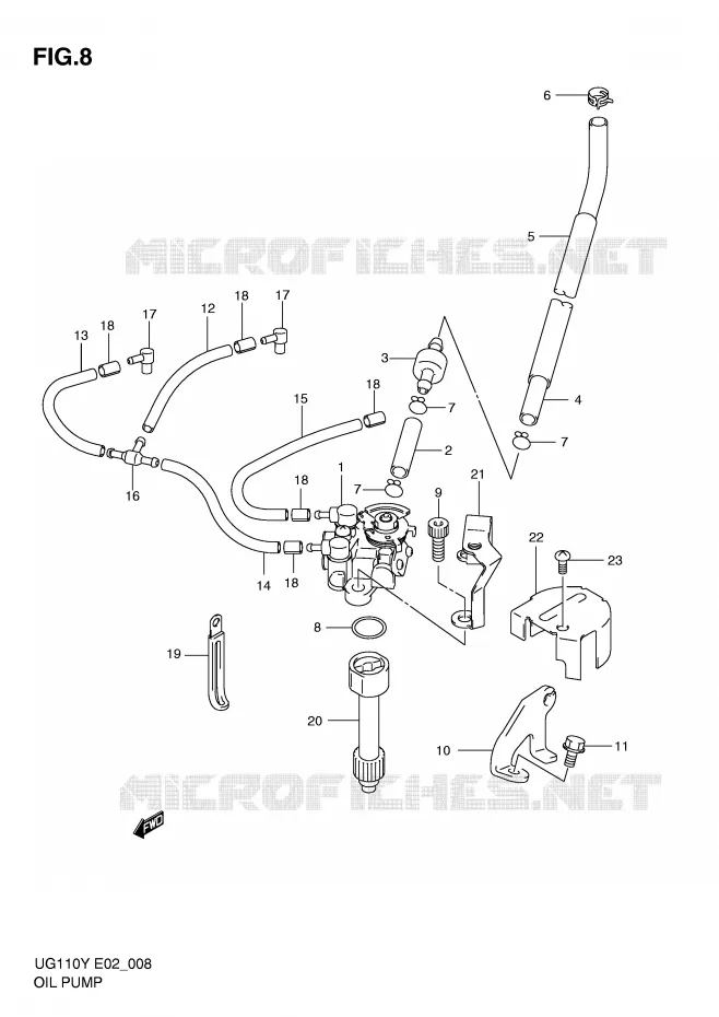 OIL PUMP Suzuki SCOOTER 110 UG 2000  UG110Y(E2)