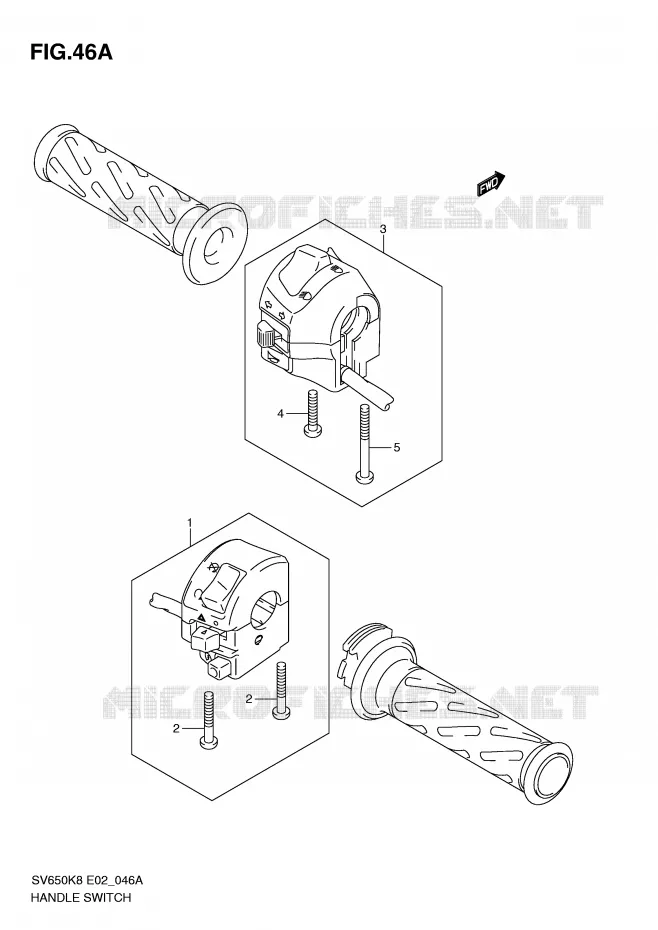 SWITCHES (SV650SL0/SAL0/SUL0/ASUL0) Suzuki MOTO 650 SV 2009  SV650AK9(E2)