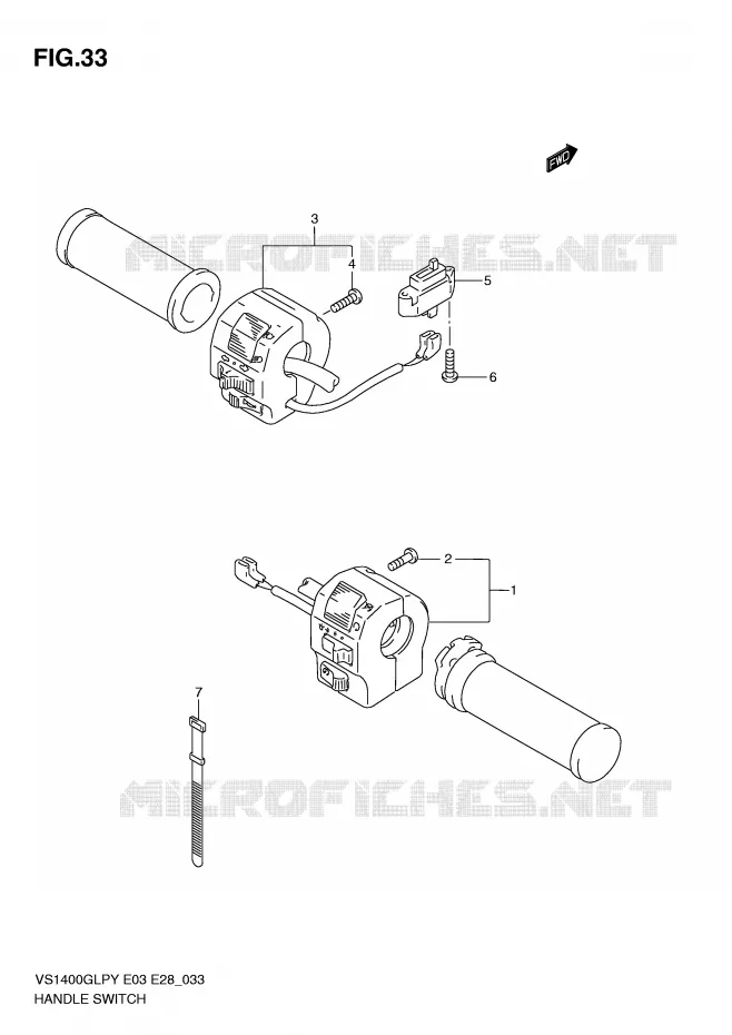 SWITCHES Suzuki MOTO 1400 INTRUDER 1996  VS1400GLPT(E3/E28)