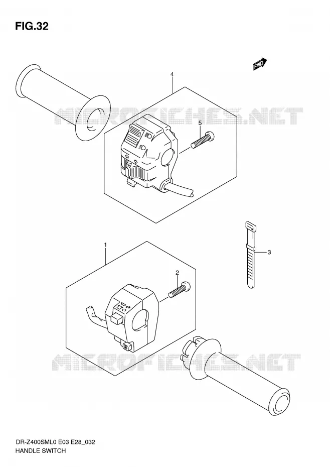 SWITCHES Suzuki MOTO 400 DR-Z 2010  DR-Z400SML0(E3/E28)