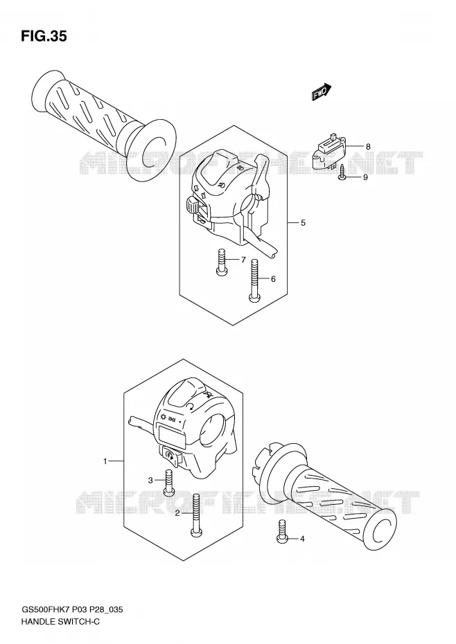SWITCHES Suzuki MOTO 500 GS-E 2010  GS500HL0(P3)