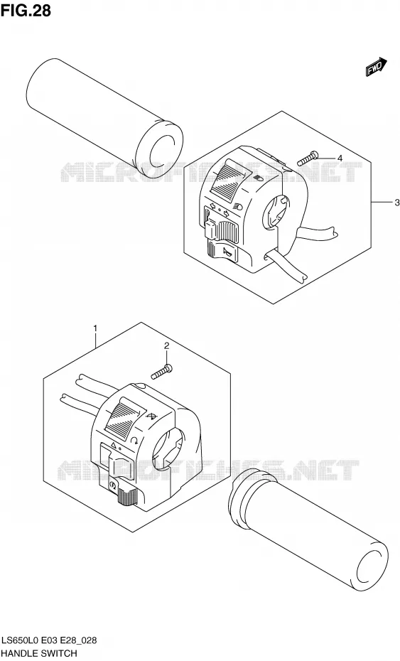 SWITCHES Suzuki MOTO 650 BOULEVARD 2010  LS650L0(E3/E28)