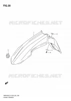 FRONT FENDER for Suzuki RMX-Z 450 2010