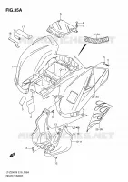 REAR FENDER (MODEL L0) for Suzuki QUADSPORT 250 2010