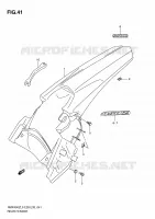 REAR FENDER for Suzuki RMX-Z 450 2010