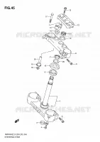 STEERING COLUMN for Suzuki RMX-Z 450 2010