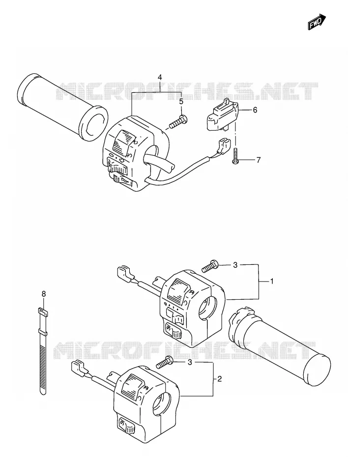 SWITCHES Suzuki MOTO 1400 INTRUDER 1997  VS1400GLPV(E2)