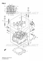 CYLINDER HEAD for Suzuki RMX-Z 450 2010