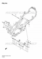 FRAME (MODEL L0) for Suzuki BURGMAN 400 2010
