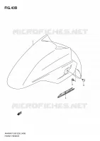 FRONT FENDER (MODEL L0) for Suzuki BURGMAN 400 2010