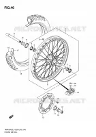 FRONT WHEEL for Suzuki RMX-Z 450 2010