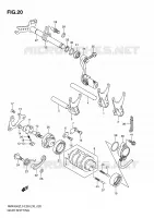 GEAR SHIFTING ASSY for Suzuki RMX-Z 450 2010