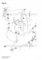 RADIATOR HOSE   EXPANSION TANK for Suzuki BURGMAN 400 2010