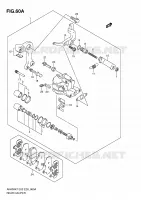 REAR CALIPER(AN400AK9/AL0/ZAL0) for Suzuki BURGMAN 400 2010