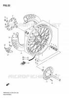 REAR WHEEL for Suzuki RMX-Z 450 2010