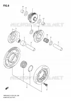 STARTER MOTOR CLUTCH for Suzuki RMX-Z 450 2010