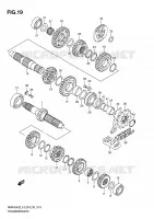 TRANSMISSION for Suzuki RMX-Z 450 2010