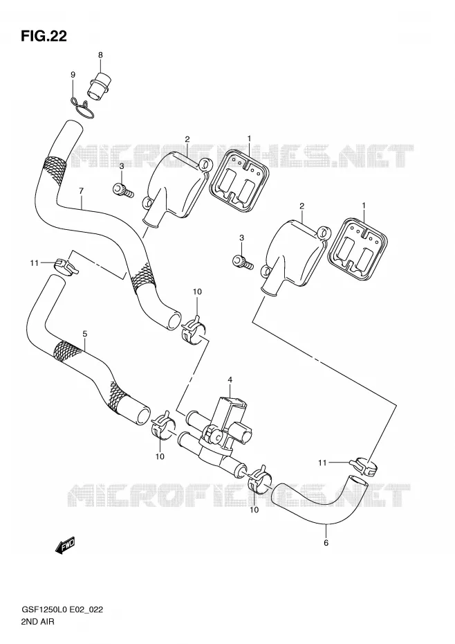 ANTI POLLUTION SYSTEM Suzuki MOTO 1250 BANDIT 2010  GSF1250AL0(E2)