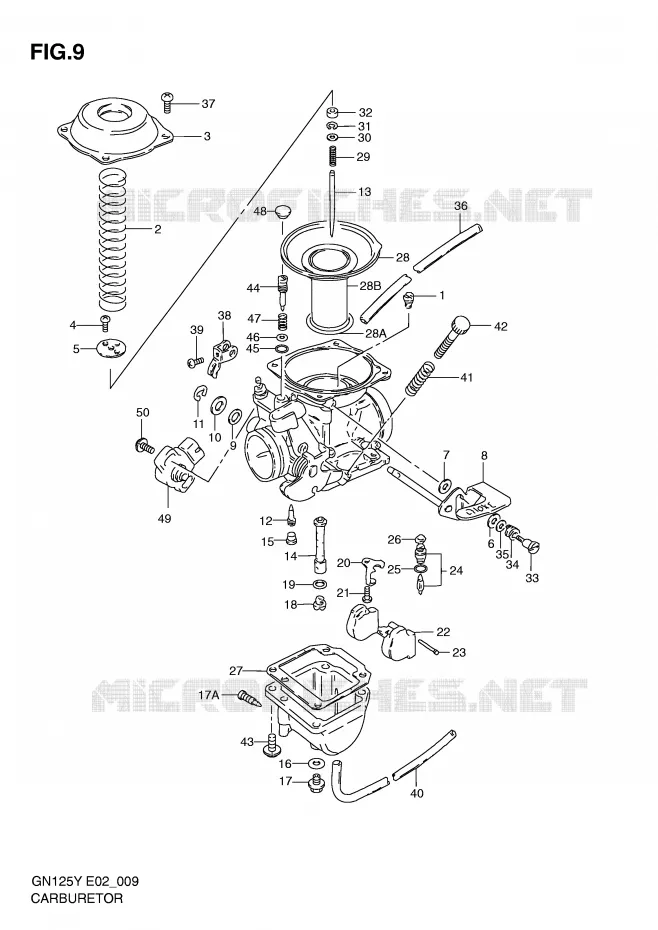 CARBURETOR Suzuki MOTO 125 GN 2000  GN125EY(E2)