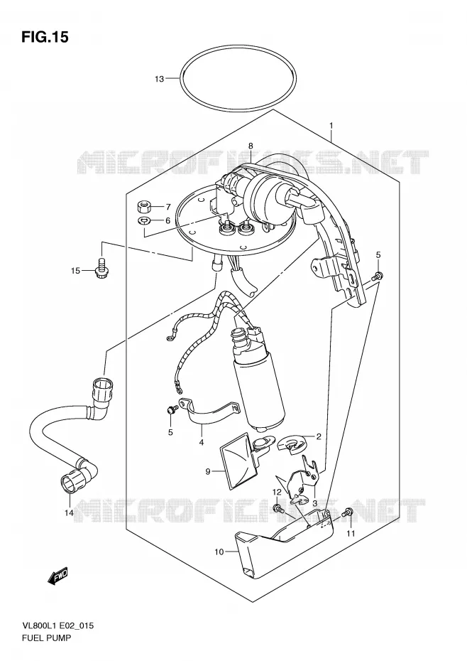 FUEL PUMP Suzuki MOTO 800 VOLUSIA 2011  VL800L1(E2)