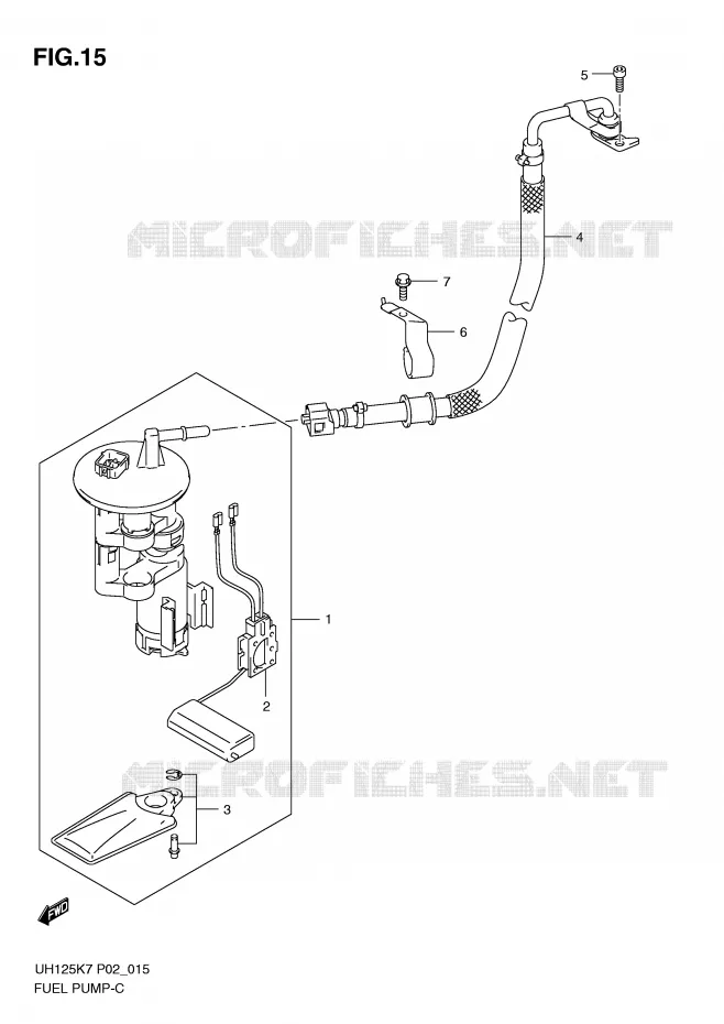 FUEL PUMP Suzuki SCOOTER 125 BURGMAN 2012  UH125GL0(P2)