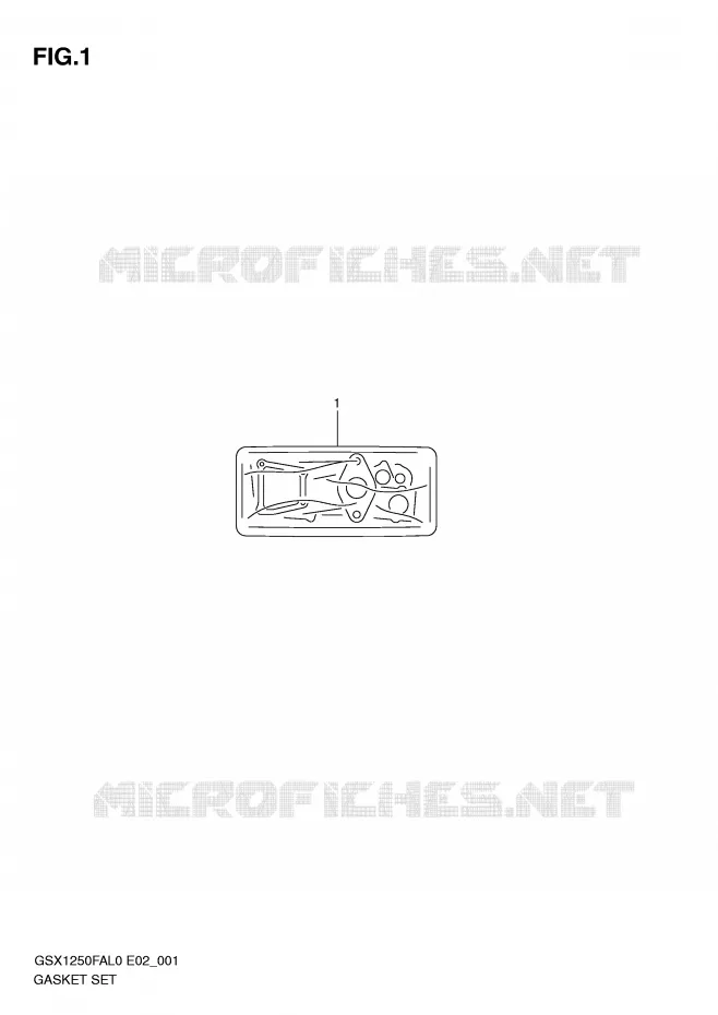 GASKET SET Suzuki MOTO 1250 GSX-F 2010  GSX1250FAL0(E2)