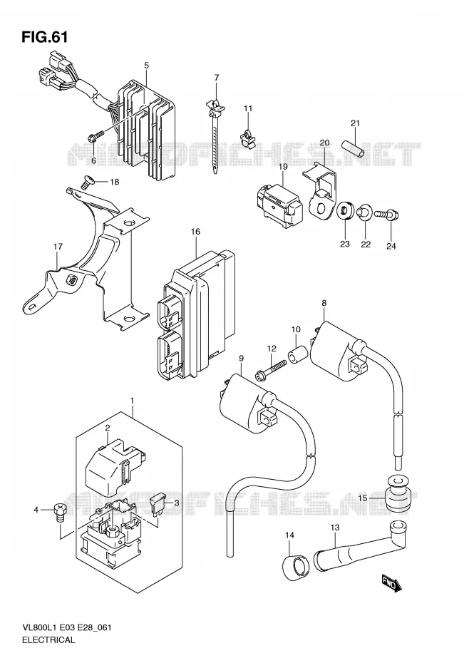 ELECTRICAL (VL800L1 E28) Suzuki MOTO 800 VOLUSIA 2011  VL800L1(E3/E28)