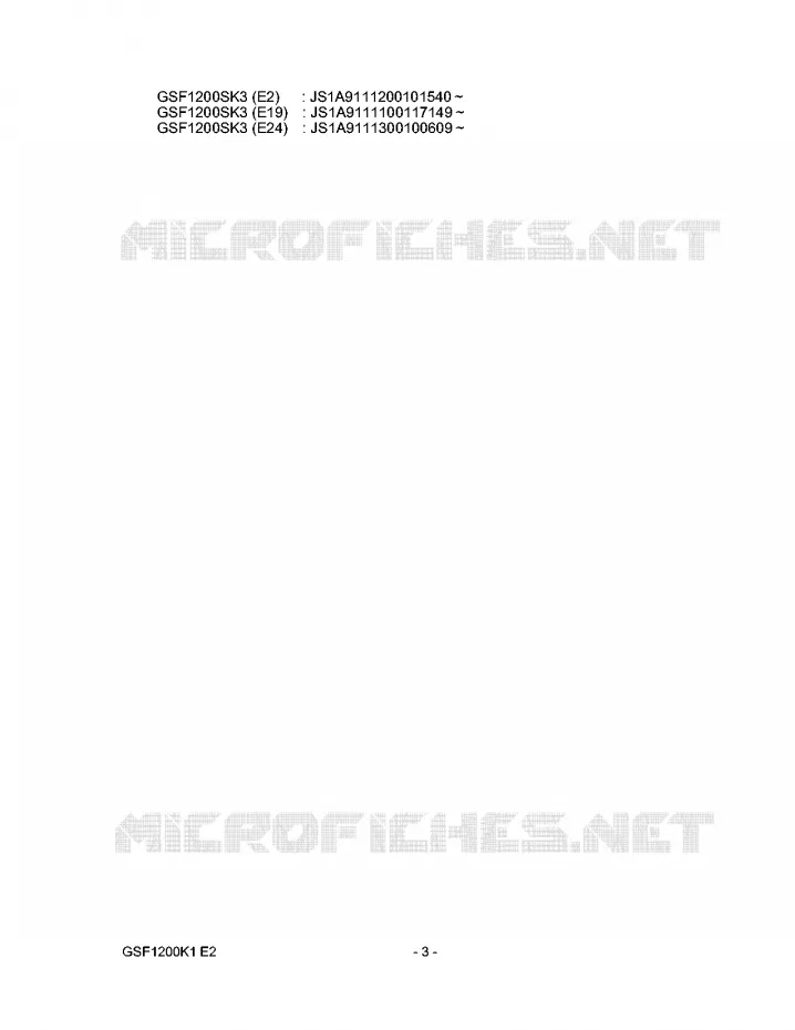 * CATALOG PREFACE * Suzuki MOTO 1200 BANDIT 2005  GSF1200ZK5(E2)