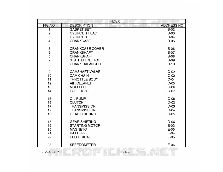 * CATALOG PREFACE * Suzuki MOTO 125 DR 2009  DR125SMK9