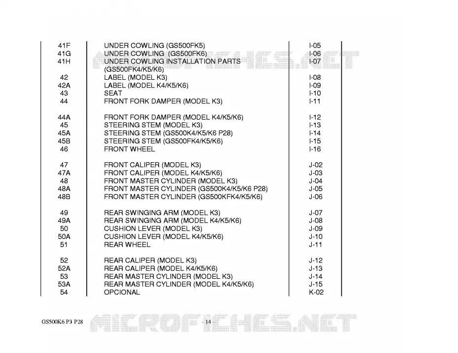 * CATALOG PREFACE * Suzuki MOTO 500 GS-E 2003  GS500K3(P3)