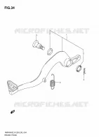 BRAKE PEDAL for Suzuki RMX-Z 450 2010