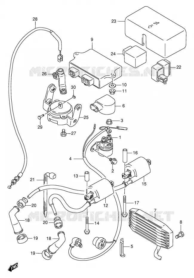 ELECTRICAL Suzuki MOTO 1400 INTRUDER 2003  VS1400GLPK3(E2)