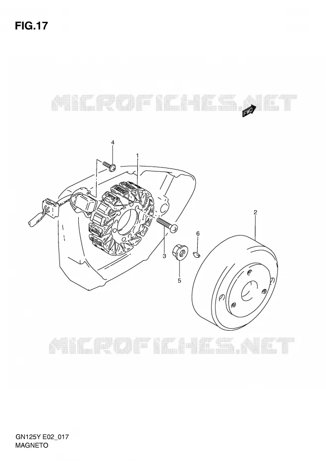 IGNITION Suzuki MOTO 125 GN 1997  GN125EV(E2)
