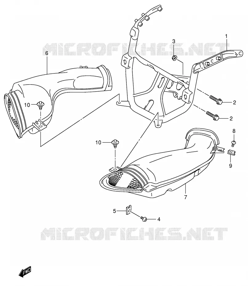 INSTALLATION PARTS Suzuki MOTO 750 GSX-R 2003  GSX-R750K3(E2)