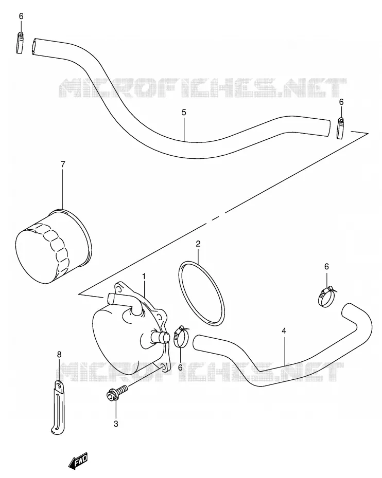 OIL COOLER Suzuki MOTO 750 GSX-R 2003  GSX-R750U2K3(E2)