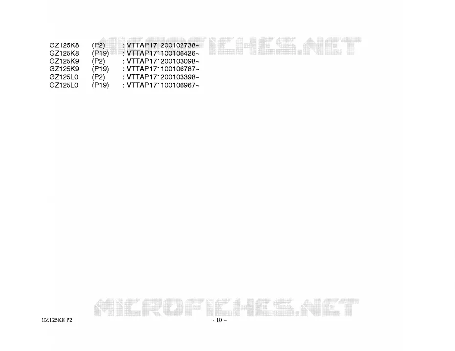 * CATALOG PREFACE * Suzuki MOTO 125 MARAUDER 2010  GZ125L0(P02)