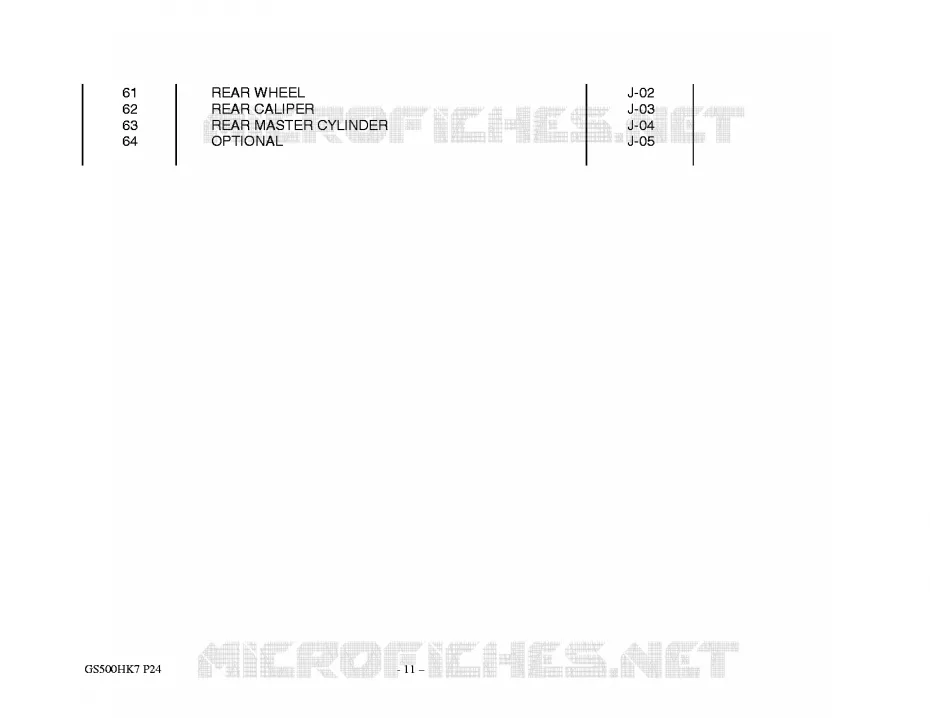 * CATALOG PREFACE * Suzuki MOTO 500 GS-F 2010  GS500FHL0(P24)