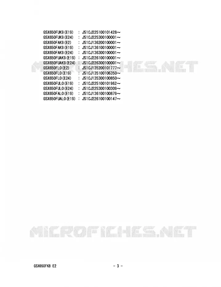 * CATALOG PREFACE * Suzuki MOTO 650 GSX-F 2009  GSX650FAK9(E2)