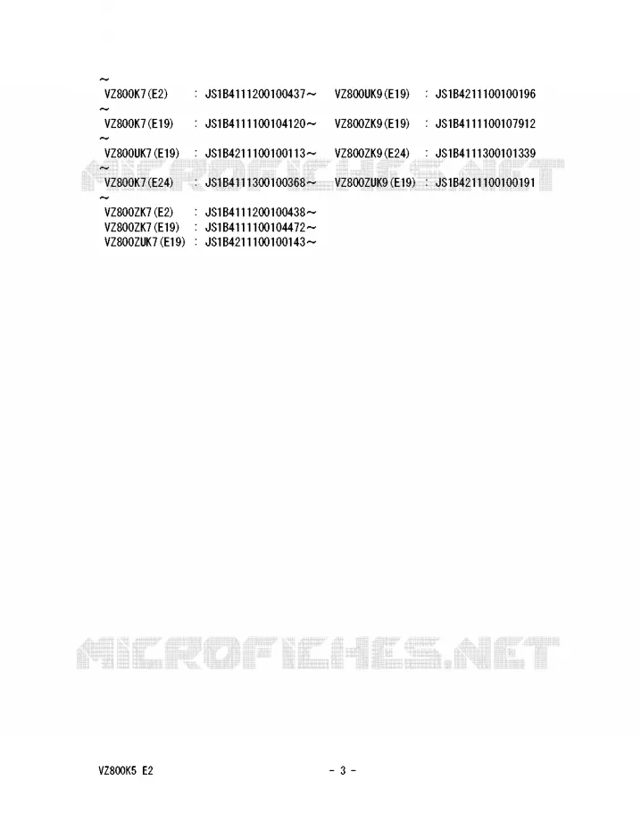 * CATALOG PREFACE * Suzuki MOTO 800 MARAUDER 2006  VZ800UK6(E2)