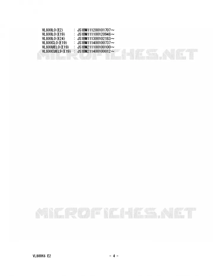 * CATALOG PREFACE * Suzuki MOTO 800 VOLUSIA 2006  VL800UEK6(E2)