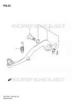 BRAKE PEDAL for Suzuki RM-Z 250 2011